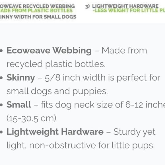 Earth Friendly Recyclable Collar Cycle Dog - Picture 3 of 4